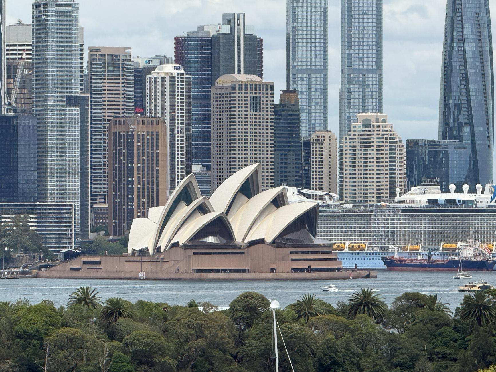 sydney opera house and skyline view